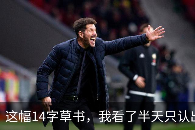 这幅14字草书，我看了半天只认出3个！据说全读对的人练了5年书法——可网上偏偏有人争：这到底是楷书的底子，还是草书的底子？